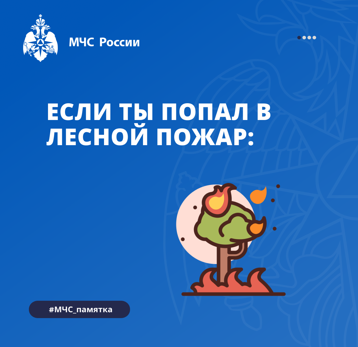 Если ты попал в лесной пожар.